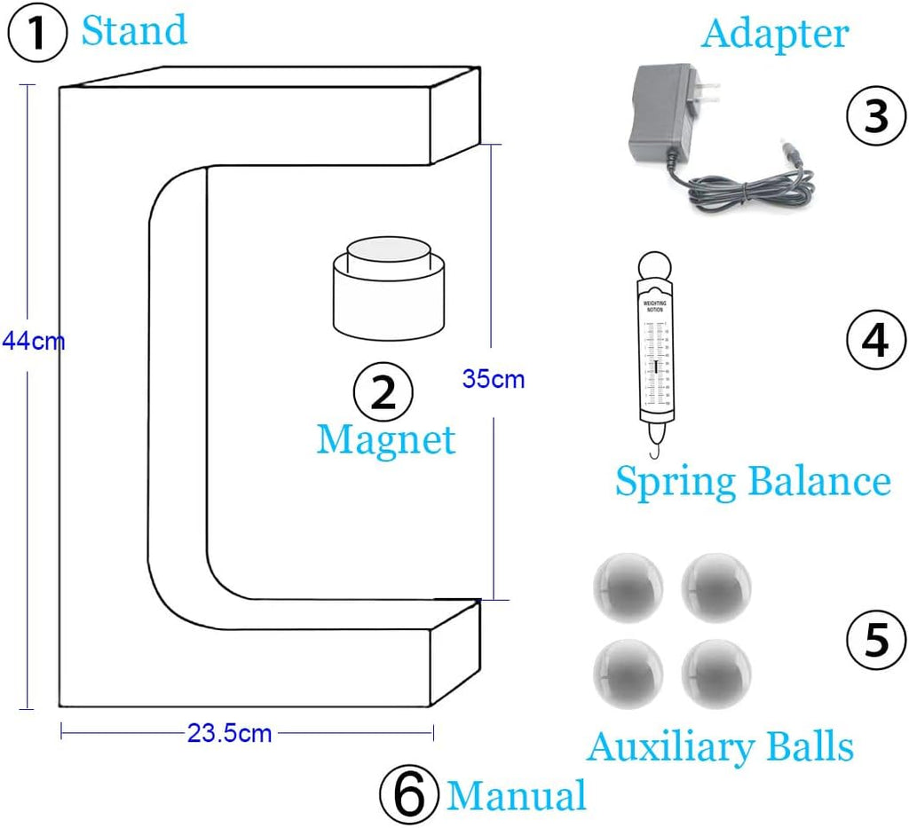 Floating Shoe Display Magnetic Levitating Sneaker Stand Holder Rotation Acrylic Rack with LED Light for Gift Advertising Exhibition Storefront shop up to Size 13 Big Shoes (Black Without Shoe)