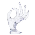 Maxsirui Hand Form Ring Holder Jewelry Display Organization Rack Bracelet Ring Watch Stand Support Aesthetic Y2k Room Decor (Rose Red)