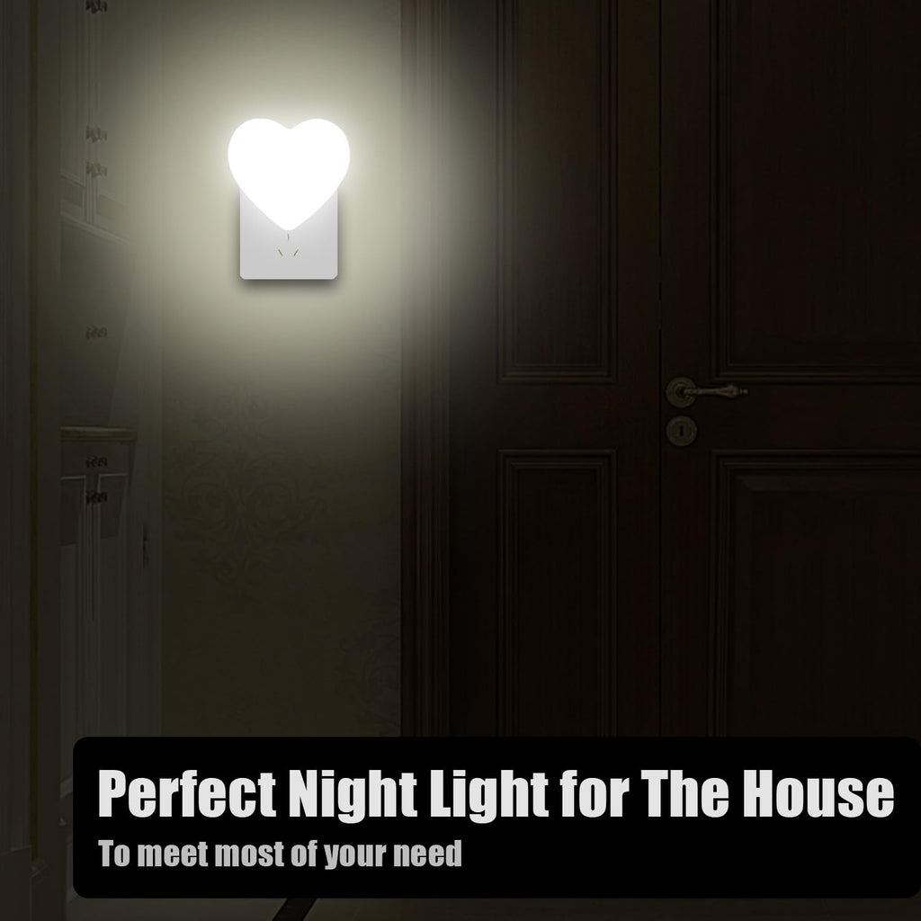 INZU Night Lights Plug into Wall, LED Night Light for Kids, Cute Nightlight with Auto Dusk to Dawn Sensor, LED Nightlight with Soft Warm Light for Bedroom, Nursery, Bathroom, Hallway (Pink)