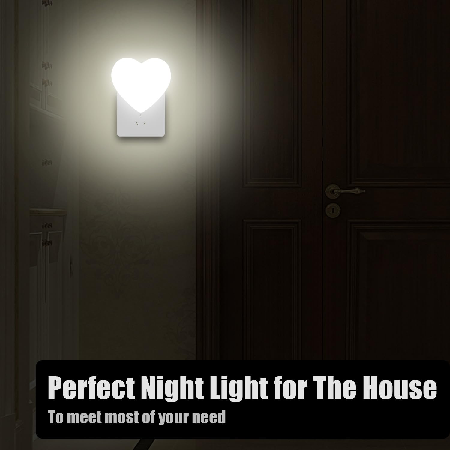 INZU Night Lights Plug into Wall, LED Night Light for Kids, Cute Nightlight with Auto Dusk to Dawn Sensor, LED Nightlight with Soft Warm Light for Bedroom, Nursery, Bathroom, Hallway (Pink)