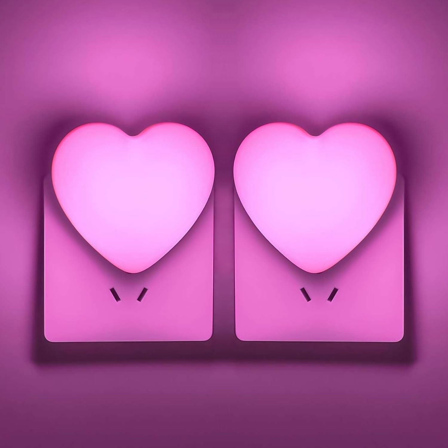 INZU Night Lights Plug into Wall, LED Night Light for Kids, Cute Nightlight with Auto Dusk to Dawn Sensor, LED Nightlight with Soft Warm Light for Bedroom, Nursery, Bathroom, Hallway (Pink)