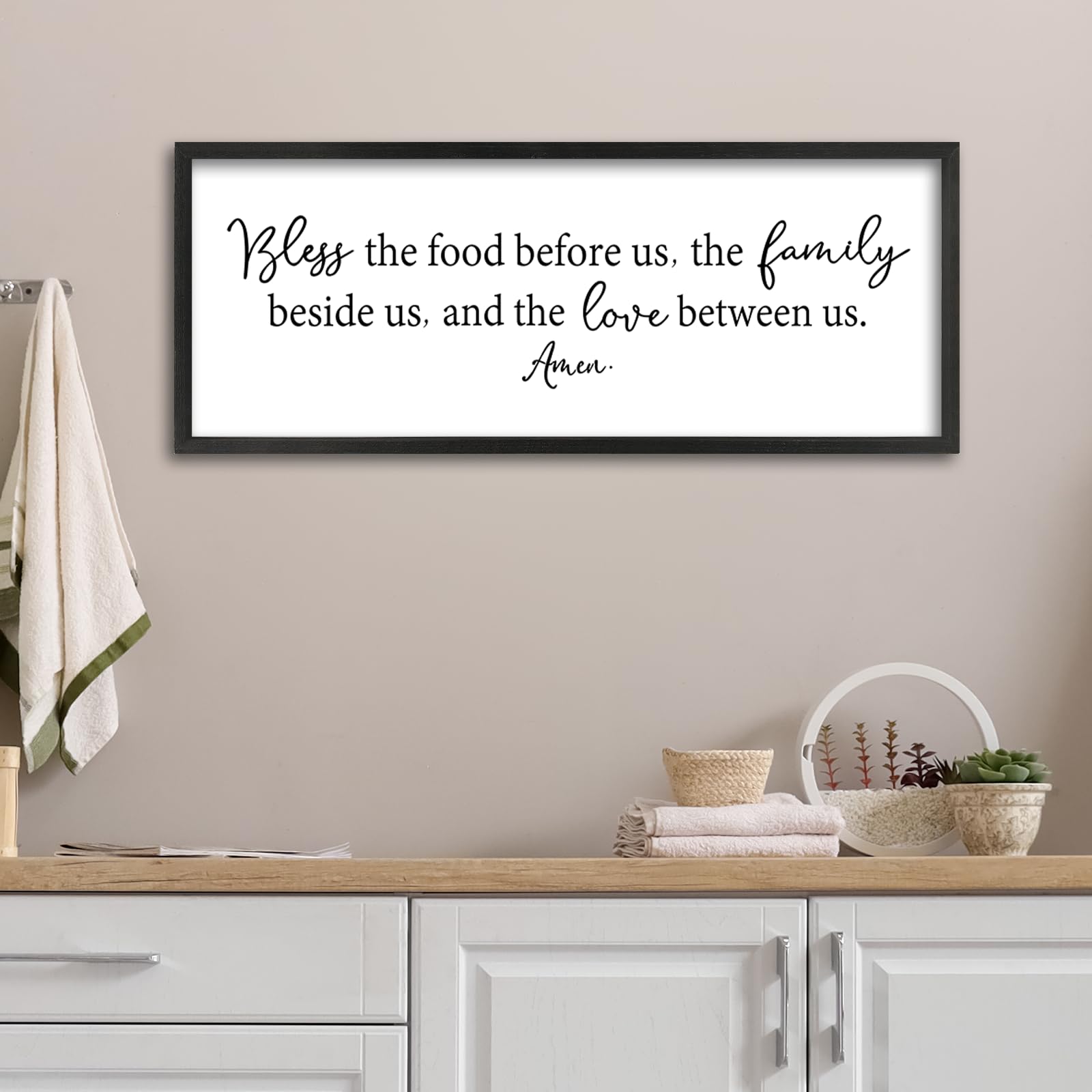 ZZJJHYWGQ Sweet Dreams Above Bed Wall Decor Sign 40"x15" for Master Bedroom Over Bed Guest Room Wood Framed Wall Art (Wood)