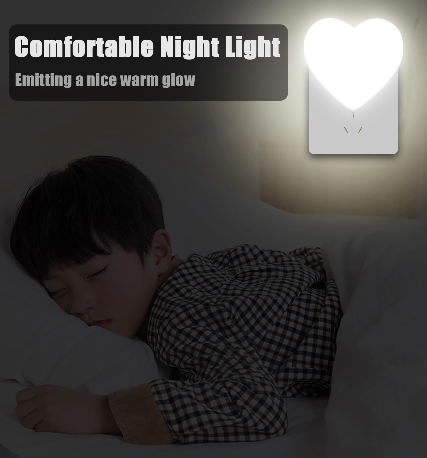 INZU Night Lights Plug into Wall, LED Night Light for Kids, Cute Nightlight with Auto Dusk to Dawn Sensor, LED Nightlight with Soft Warm Light for Bedroom, Nursery, Bathroom, Hallway (Pink)