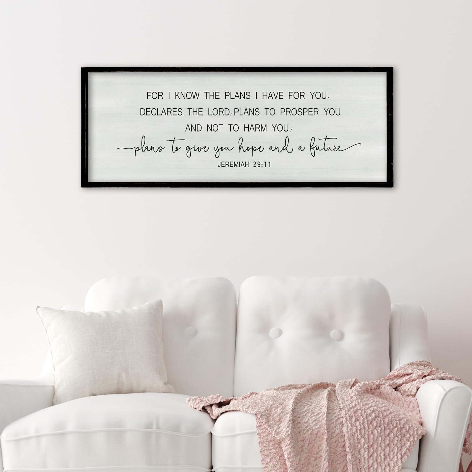 ZZJJHYWGQ Sweet Dreams Above Bed Wall Decor Sign 40"x15" for Master Bedroom Over Bed Guest Room Wood Framed Wall Art (Wood)