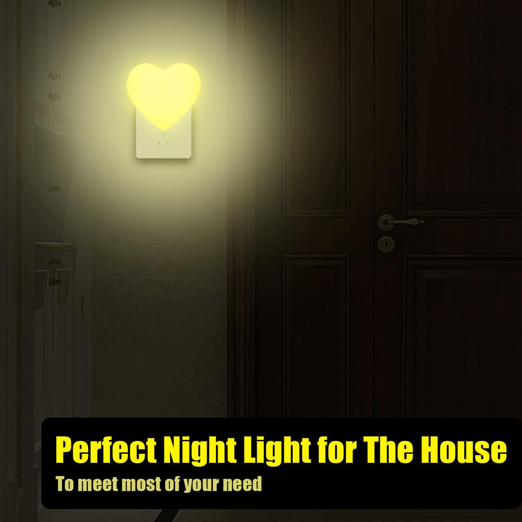 INZU Night Lights Plug into Wall, LED Night Light for Kids, Cute Nightlight with Auto Dusk to Dawn Sensor, LED Nightlight with Soft Warm Light for Bedroom, Nursery, Bathroom, Hallway (Pink)
