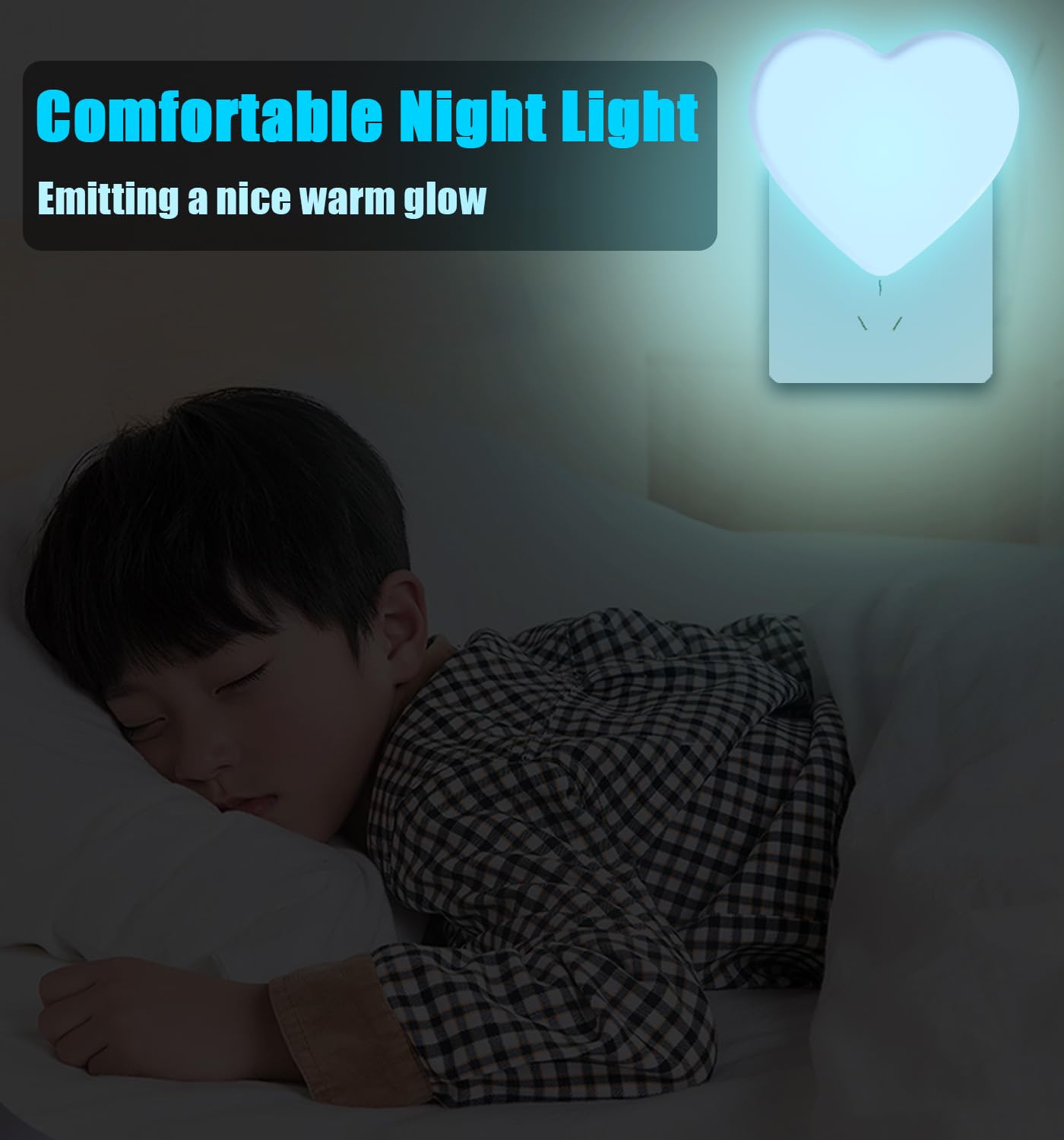 INZU Night Lights Plug into Wall, LED Night Light for Kids, Cute Nightlight with Auto Dusk to Dawn Sensor, LED Nightlight with Soft Warm Light for Bedroom, Nursery, Bathroom, Hallway (Pink)