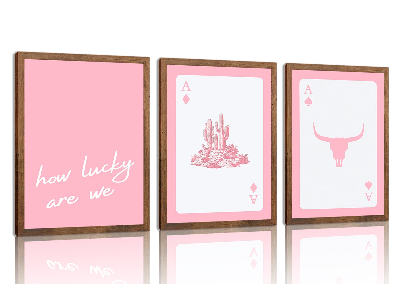 Black Girl Pink Wall Art Aesthetic Set of 3, African American Black Women Canvas Posters Fashion Black Girl Wall Pictures Prints Home Decor，Living Room， Bedroom ，Bathroom Decoration ，12x16In Unframed