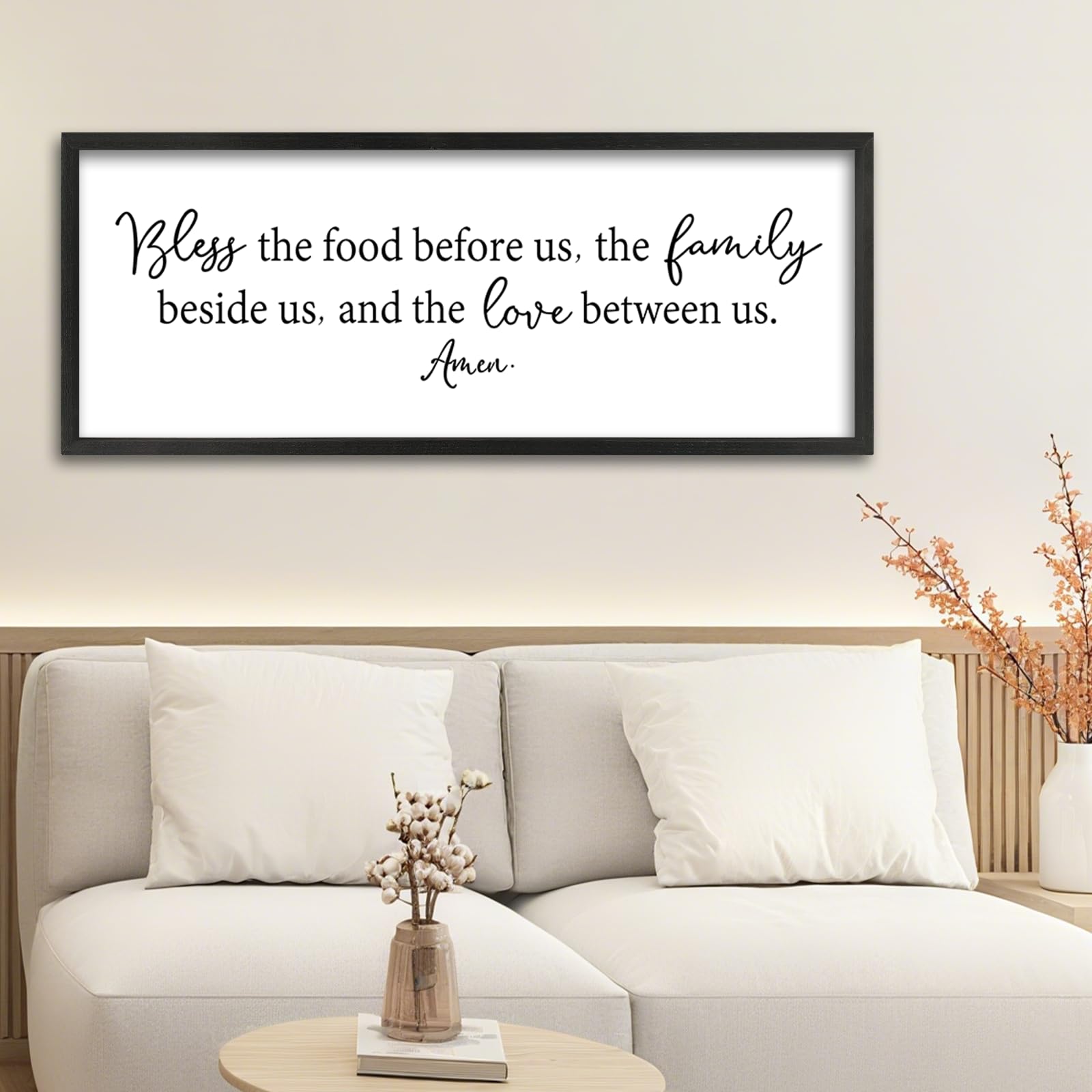 ZZJJHYWGQ Sweet Dreams Above Bed Wall Decor Sign 40"x15" for Master Bedroom Over Bed Guest Room Wood Framed Wall Art (Wood)