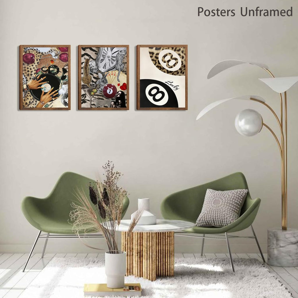 Black Girl Pink Wall Art Aesthetic Set of 3, African American Black Women Canvas Posters Fashion Black Girl Wall Pictures Prints Home Decor，Living Room， Bedroom ，Bathroom Decoration ，12x16In Unframed