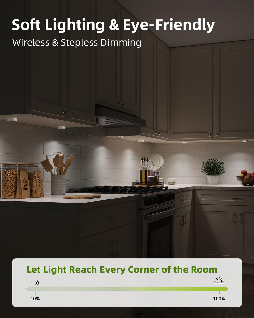 EZVALO LED Puck Lights, Rechargeable Battery Touch Light, 2.5'' Mini Tap Lights, Wireless Closet Light, Under Cabinet Lighting, 3 Color Temps, Stick On Lights Kitchen,Closet,Pantry(2 Pack)