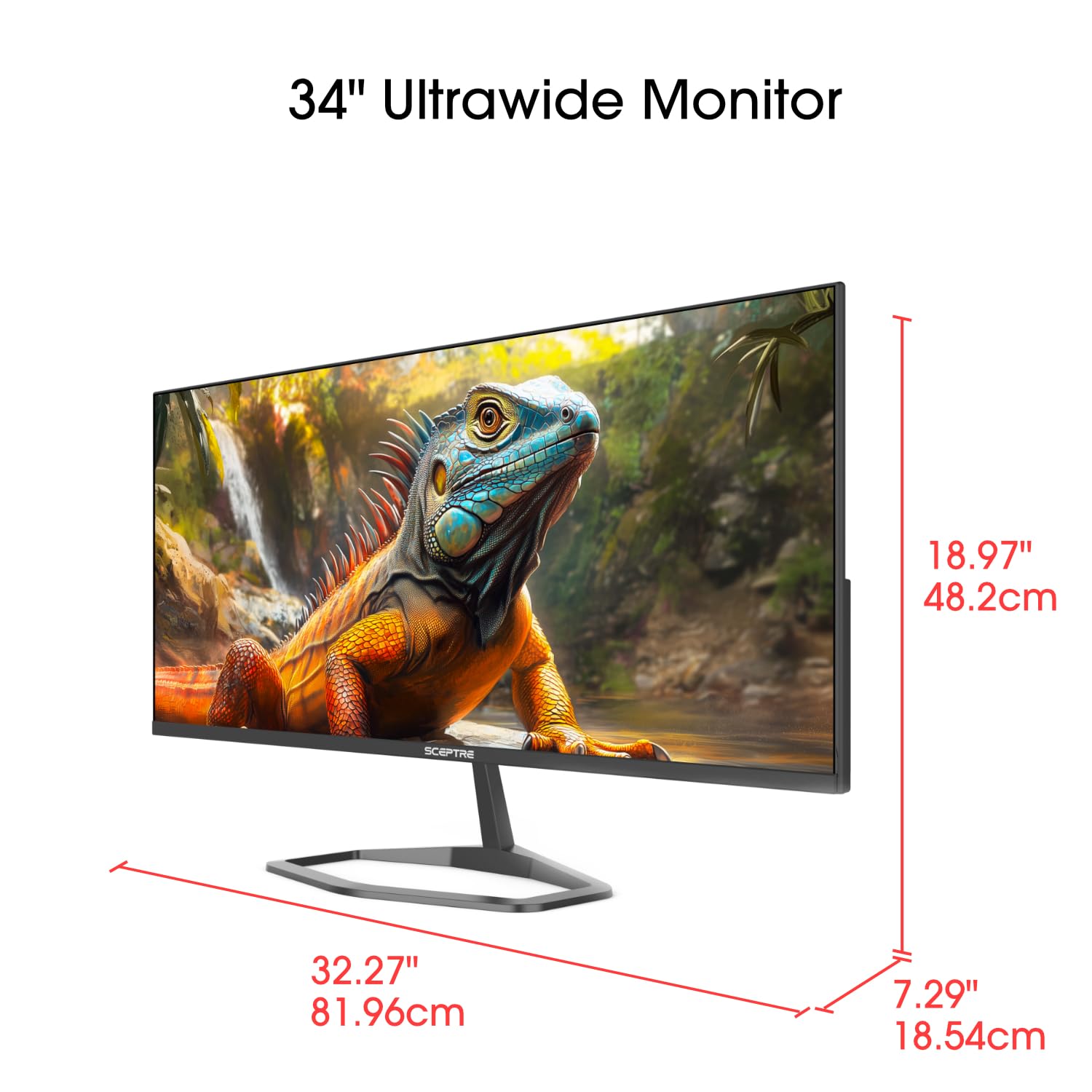 Sceptre New 22-Inch Gaming Monitor, FHD 1080p, Up to 144Hz, HDMI, DisplayPort, Built-in Speakers, Machine Black (E225W-FW144 Series, 2026)