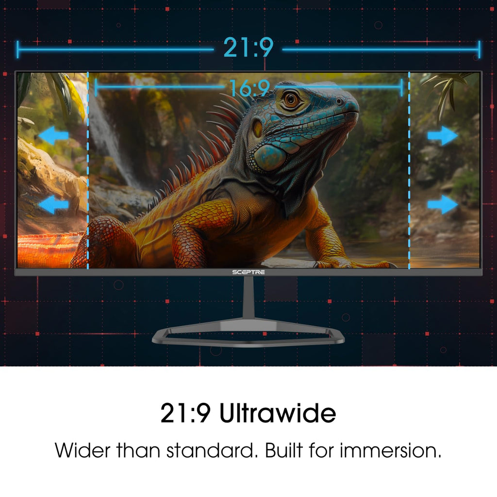 Sceptre New 22-Inch Gaming Monitor, FHD 1080p, Up to 144Hz, HDMI, DisplayPort, Built-in Speakers, Machine Black (E225W-FW144 Series, 2026)