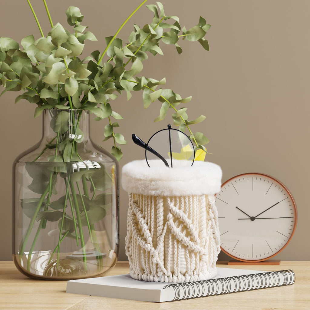 HOSROOME Glasses Holder for Nightstand Boho Decor Eyeglass Holder Stand for Office Desk Organizer