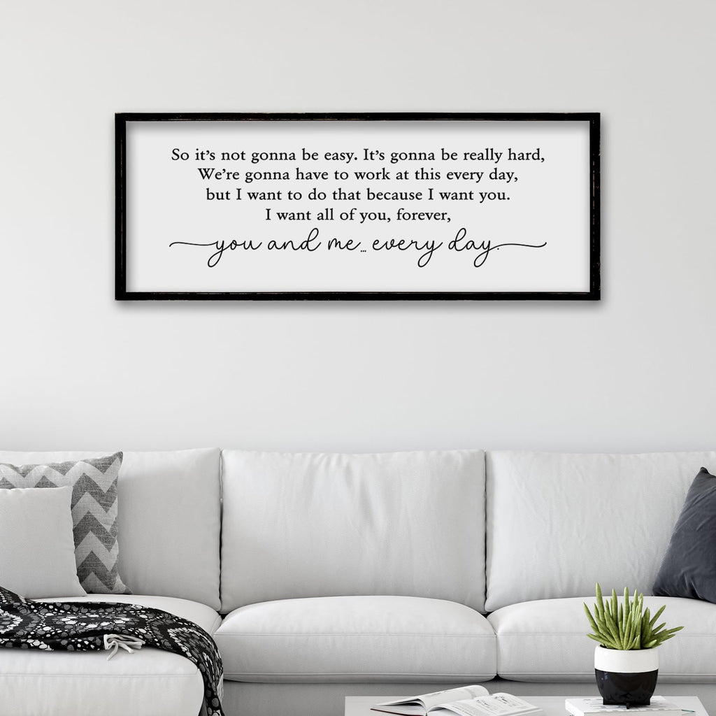 ZZJJHYWGQ Sweet Dreams Above Bed Wall Decor Sign 40"x15" for Master Bedroom Over Bed Guest Room Wood Framed Wall Art (Wood)