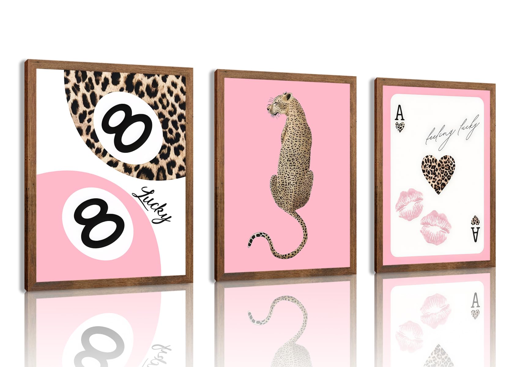 Black Girl Pink Wall Art Aesthetic Set of 3, African American Black Women Canvas Posters Fashion Black Girl Wall Pictures Prints Home Decor，Living Room， Bedroom ，Bathroom Decoration ，12x16In Unframed