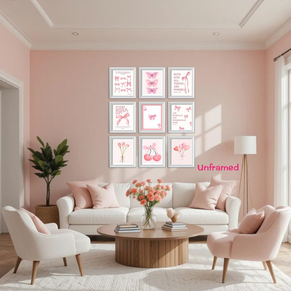 Black Girl Pink Wall Art Aesthetic Set of 3, African American Black Women Canvas Posters Fashion Black Girl Wall Pictures Prints Home Decor，Living Room， Bedroom ，Bathroom Decoration ，12x16In Unframed