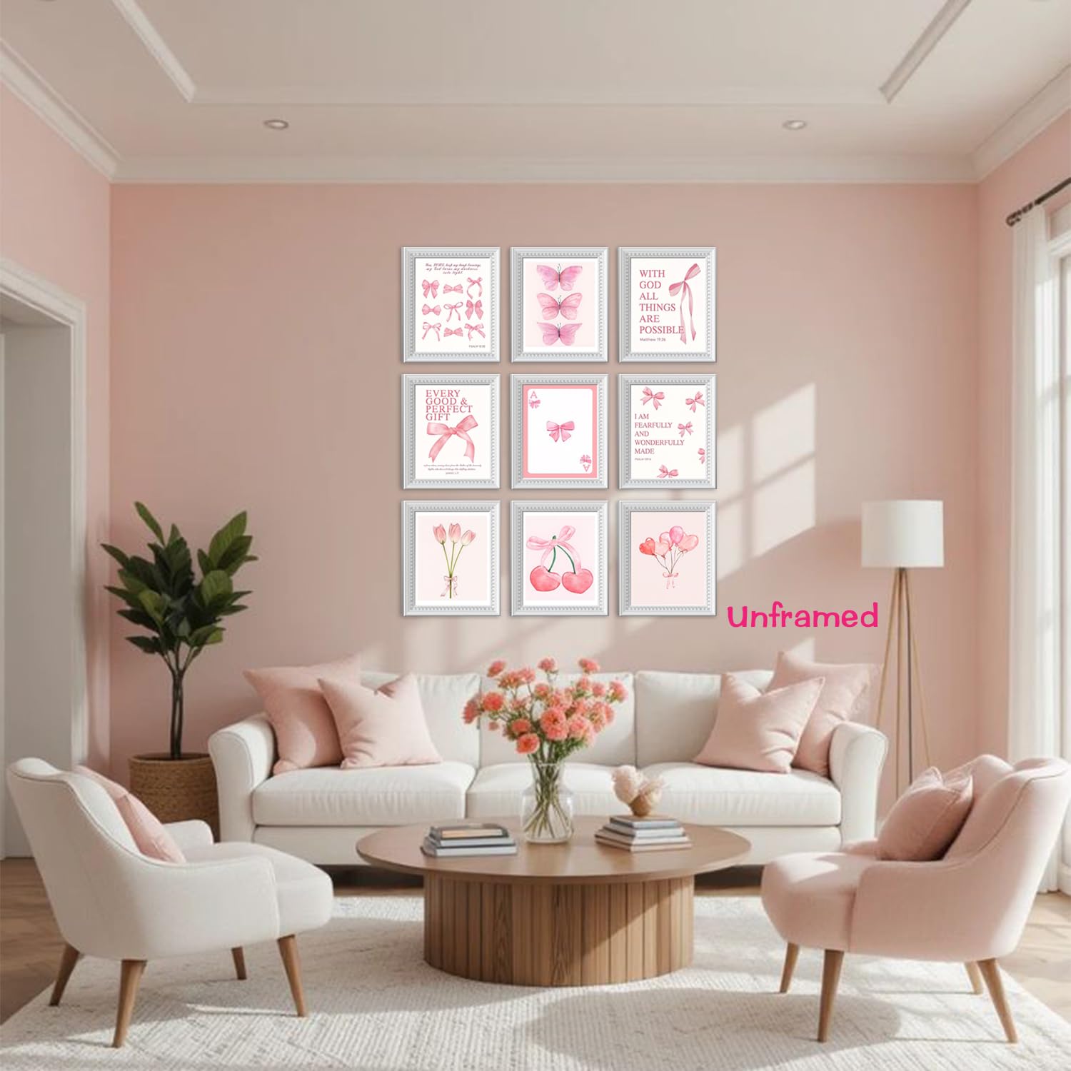 Black Girl Pink Wall Art Aesthetic Set of 3, African American Black Women Canvas Posters Fashion Black Girl Wall Pictures Prints Home Decor，Living Room， Bedroom ，Bathroom Decoration ，12x16In Unframed