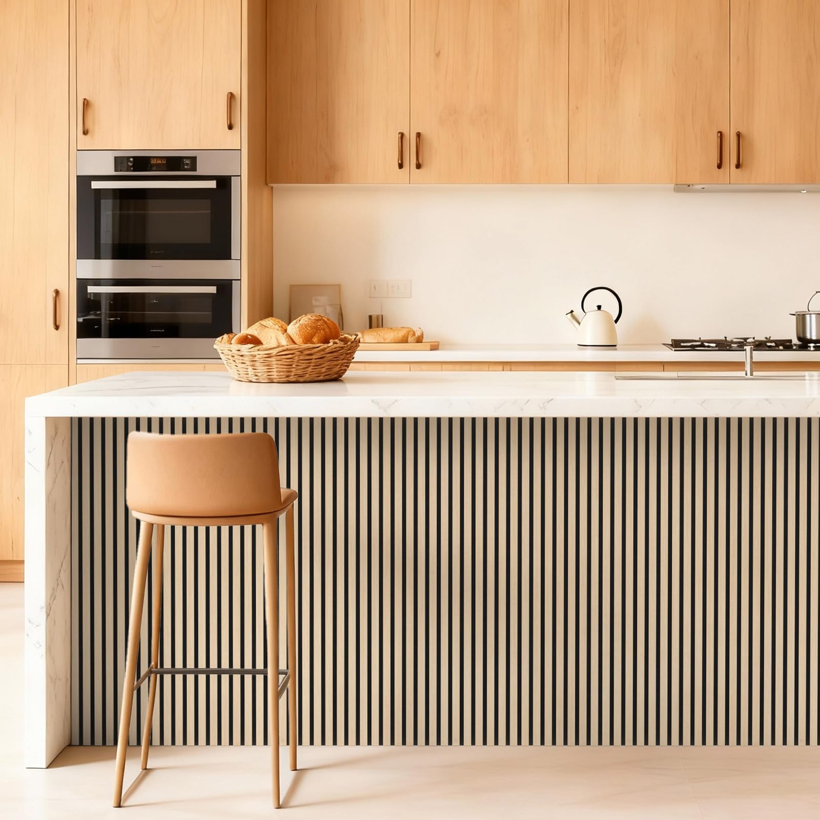 TONOR Wood Slatwall Panels, 4 Pack 47.2" x 23.6"/ 120 x60cm(31ft²) Acoustic Wall Panels, Wood Slat Acoustic Panels for Noise Cancelling and Decoration, Living Room, Bedroom, Office, Walnut