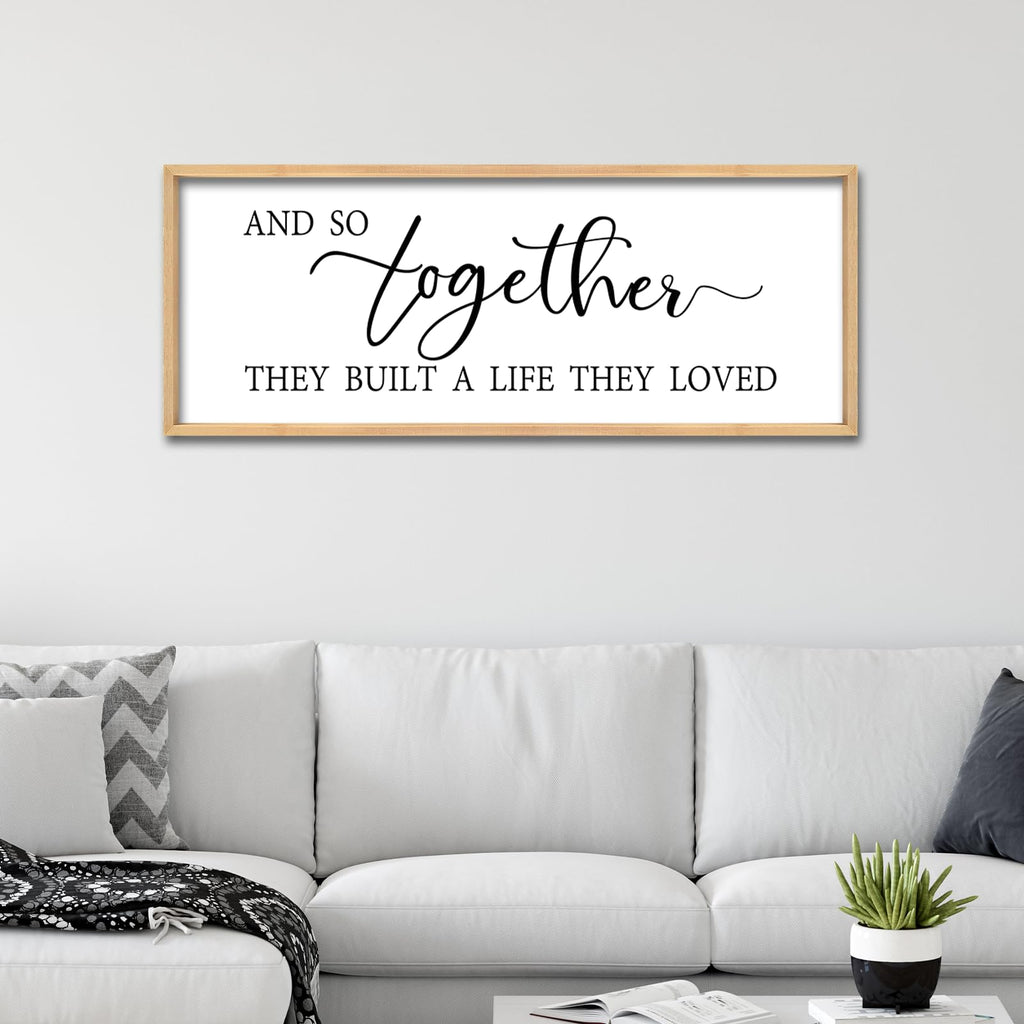 ZZJJHYWGQ Sweet Dreams Above Bed Wall Decor Sign 40"x15" for Master Bedroom Over Bed Guest Room Wood Framed Wall Art (Wood)