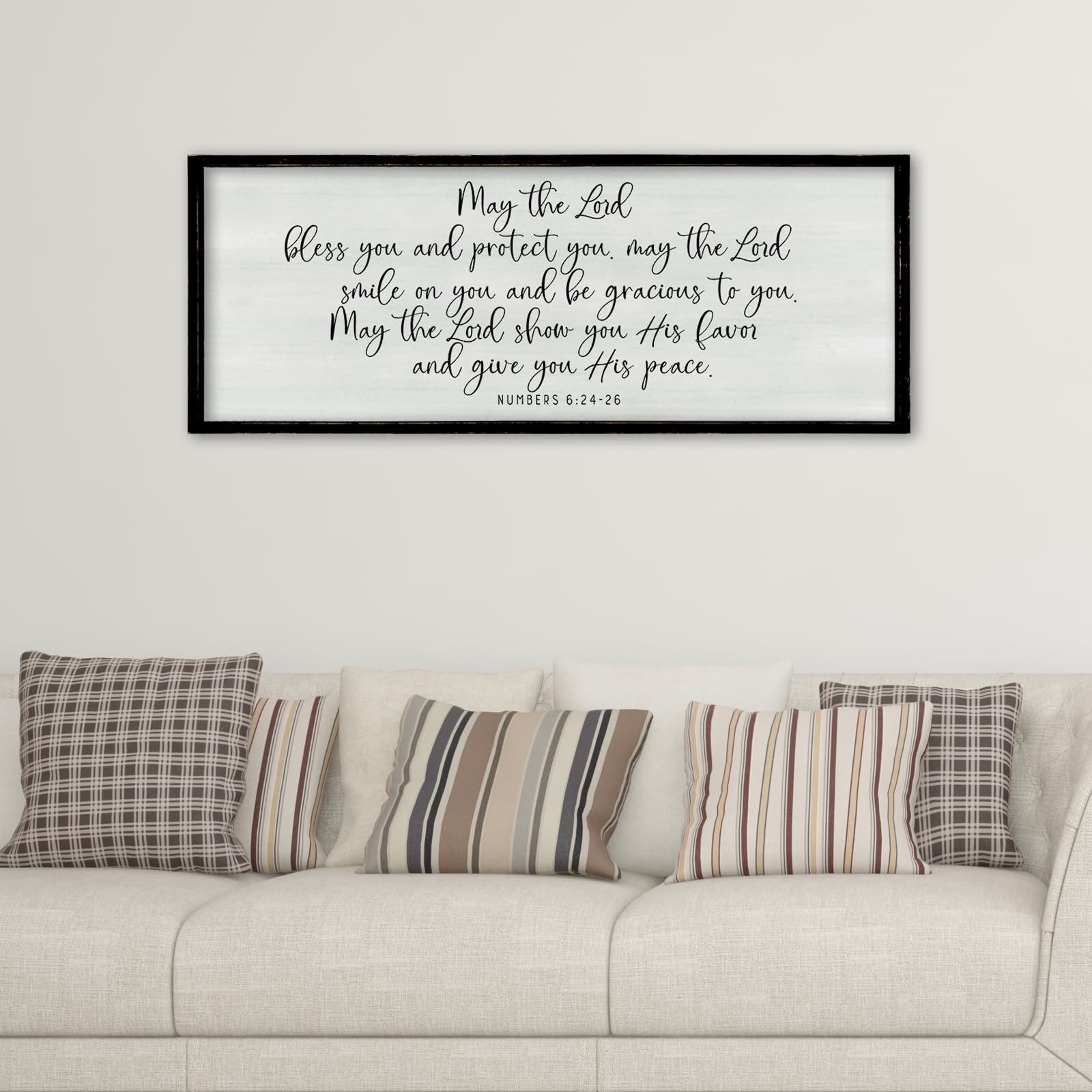 ZZJJHYWGQ Sweet Dreams Above Bed Wall Decor Sign 40"x15" for Master Bedroom Over Bed Guest Room Wood Framed Wall Art (Wood)