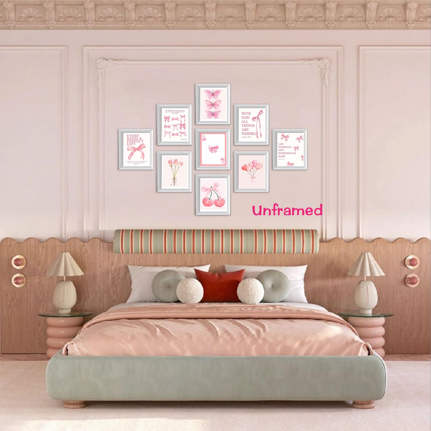 Black Girl Pink Wall Art Aesthetic Set of 3, African American Black Women Canvas Posters Fashion Black Girl Wall Pictures Prints Home Decor，Living Room， Bedroom ，Bathroom Decoration ，12x16In Unframed