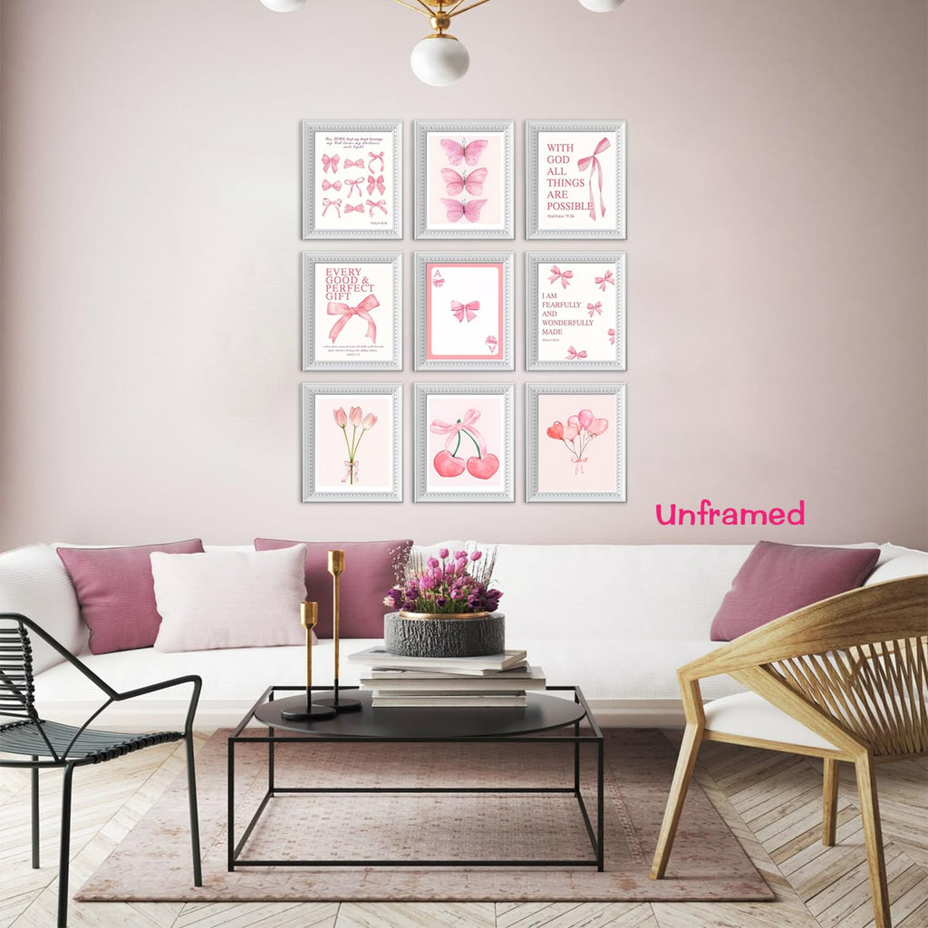 Black Girl Pink Wall Art Aesthetic Set of 3, African American Black Women Canvas Posters Fashion Black Girl Wall Pictures Prints Home Decor，Living Room， Bedroom ，Bathroom Decoration ，12x16In Unframed