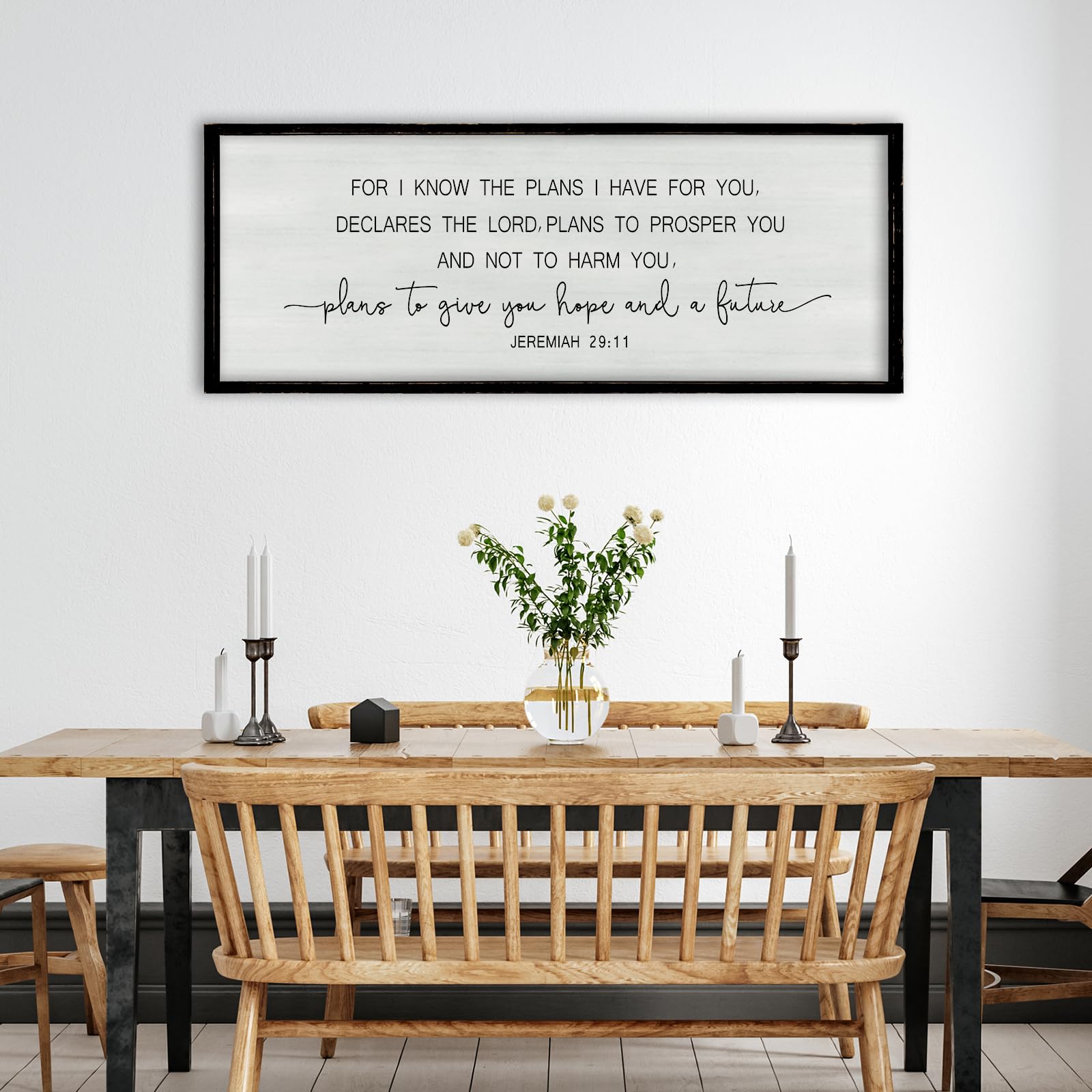 ZZJJHYWGQ Sweet Dreams Above Bed Wall Decor Sign 40"x15" for Master Bedroom Over Bed Guest Room Wood Framed Wall Art (Wood)