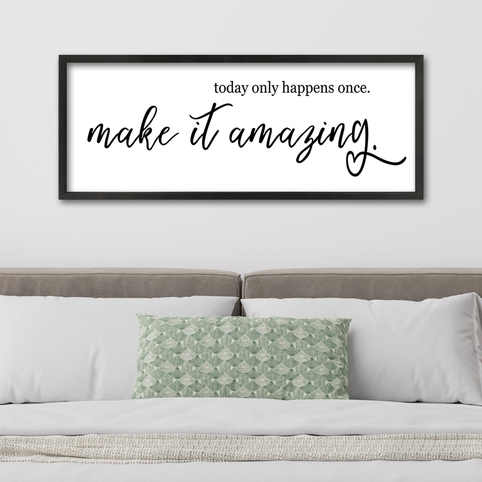 ZZJJHYWGQ Sweet Dreams Above Bed Wall Decor Sign 40"x15" for Master Bedroom Over Bed Guest Room Wood Framed Wall Art (Wood)