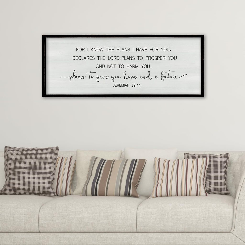 ZZJJHYWGQ Sweet Dreams Above Bed Wall Decor Sign 40"x15" for Master Bedroom Over Bed Guest Room Wood Framed Wall Art (Wood)