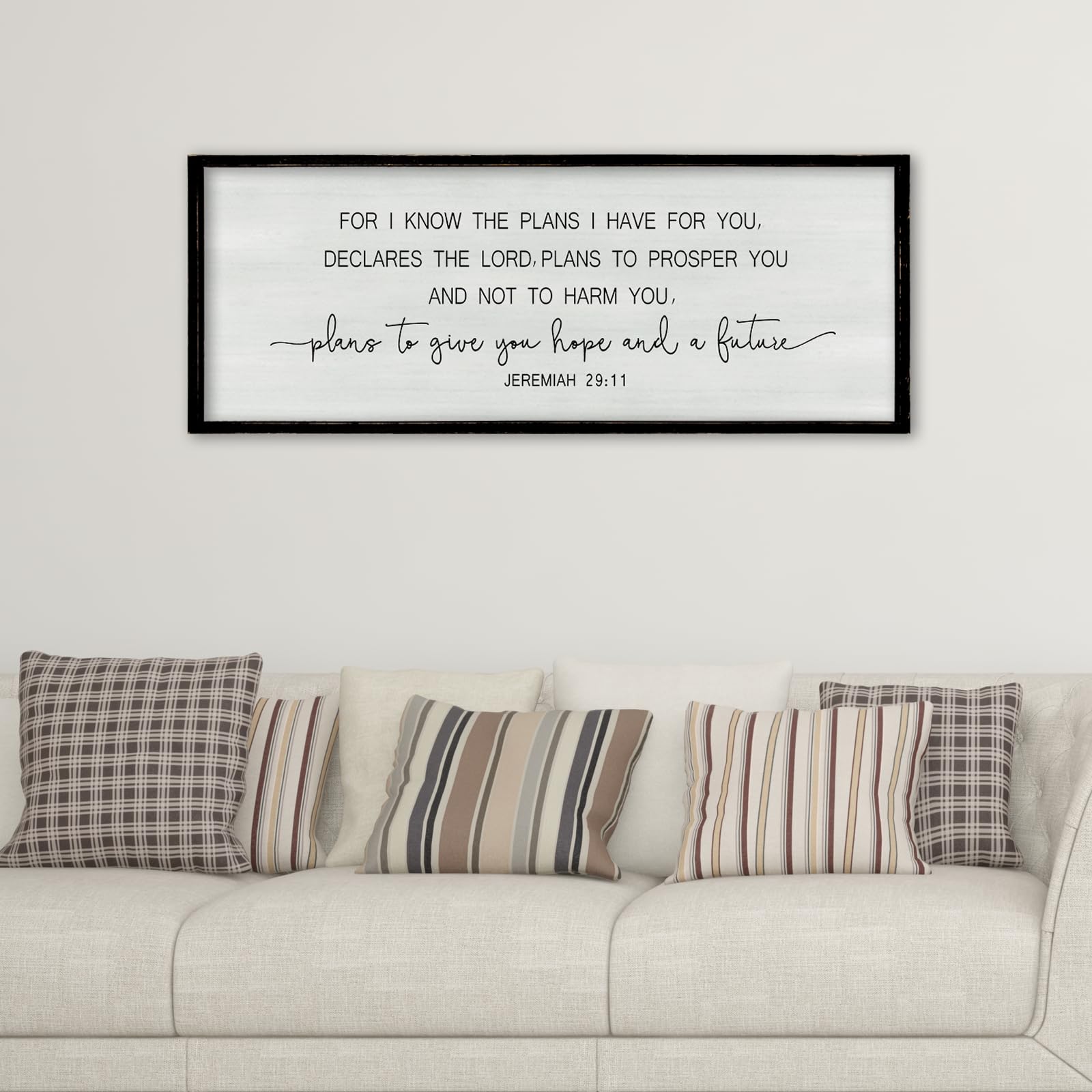 ZZJJHYWGQ Sweet Dreams Above Bed Wall Decor Sign 40"x15" for Master Bedroom Over Bed Guest Room Wood Framed Wall Art (Wood)