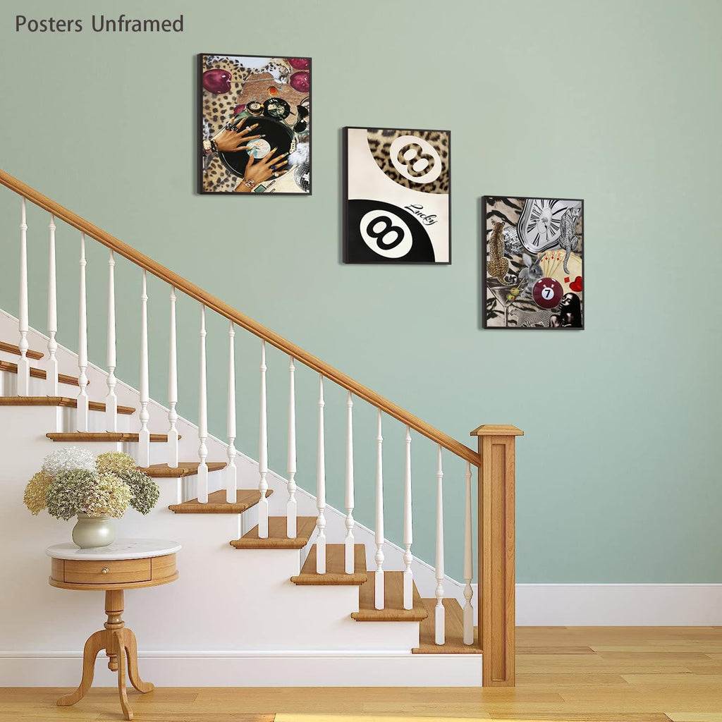 Black Girl Pink Wall Art Aesthetic Set of 3, African American Black Women Canvas Posters Fashion Black Girl Wall Pictures Prints Home Decor，Living Room， Bedroom ，Bathroom Decoration ，12x16In Unframed