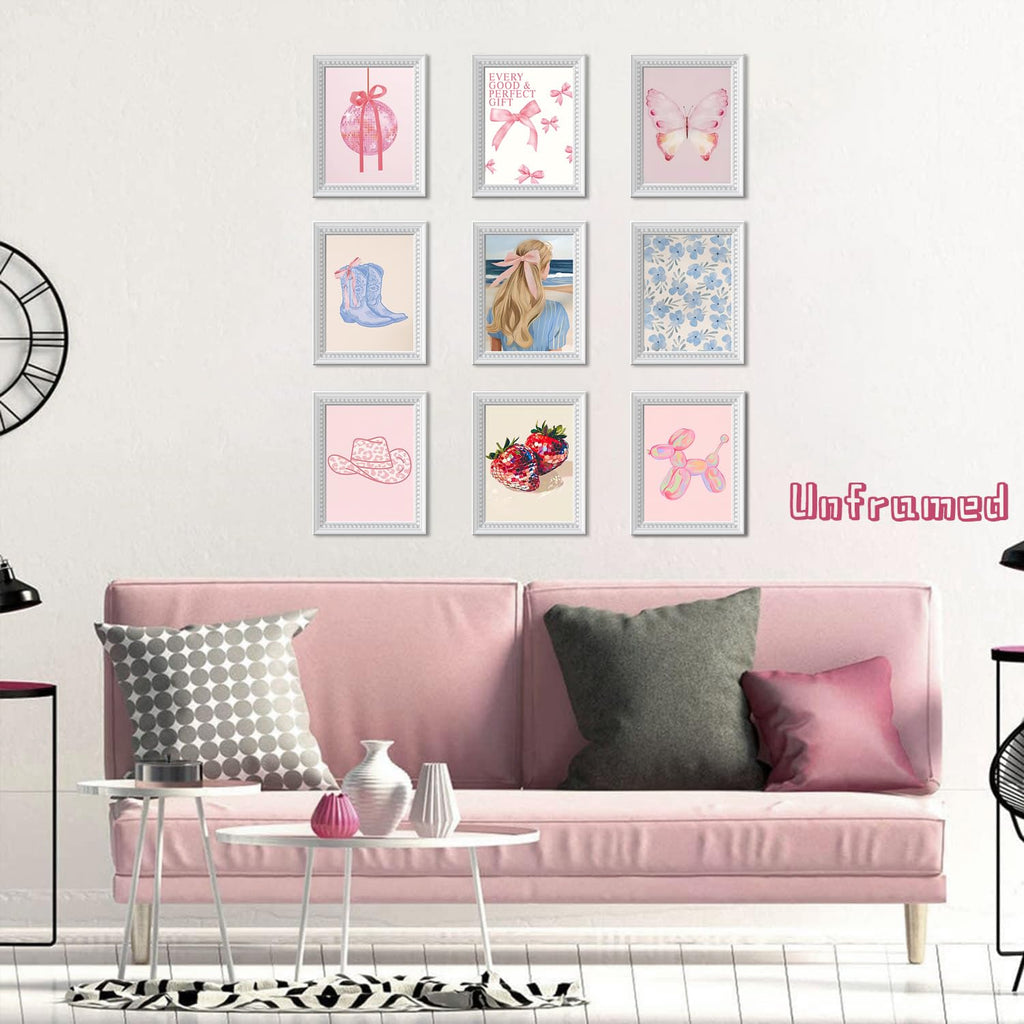 Black Girl Pink Wall Art Aesthetic Set of 3, African American Black Women Canvas Posters Fashion Black Girl Wall Pictures Prints Home Decor，Living Room， Bedroom ，Bathroom Decoration ，12x16In Unframed