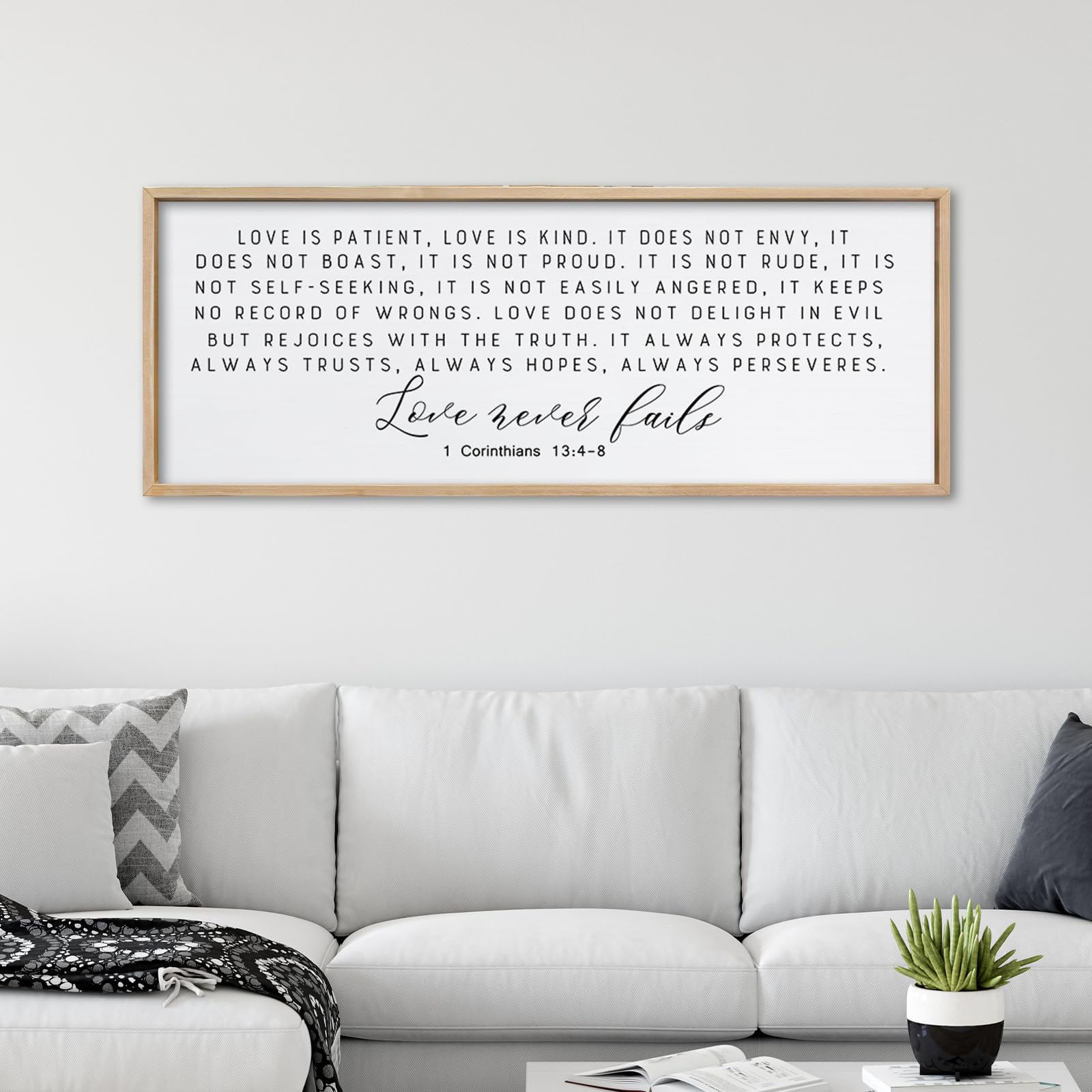 ZZJJHYWGQ Sweet Dreams Above Bed Wall Decor Sign 40"x15" for Master Bedroom Over Bed Guest Room Wood Framed Wall Art (Wood)