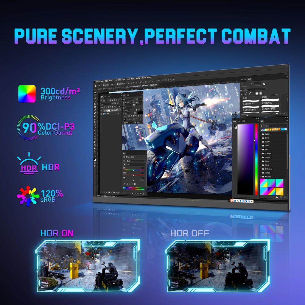 SANSUI 27 Inch Curved 240Hz Gaming Monitor FHD 1080P, 1500R Curve Computer Monitor, 130% sRGB, 4000:1 Contrast, HDR, FreeSync, MPRT 1Ms, Low Blue Light, HDMI DP Ports, Metal Stand, DP Cable Incl.