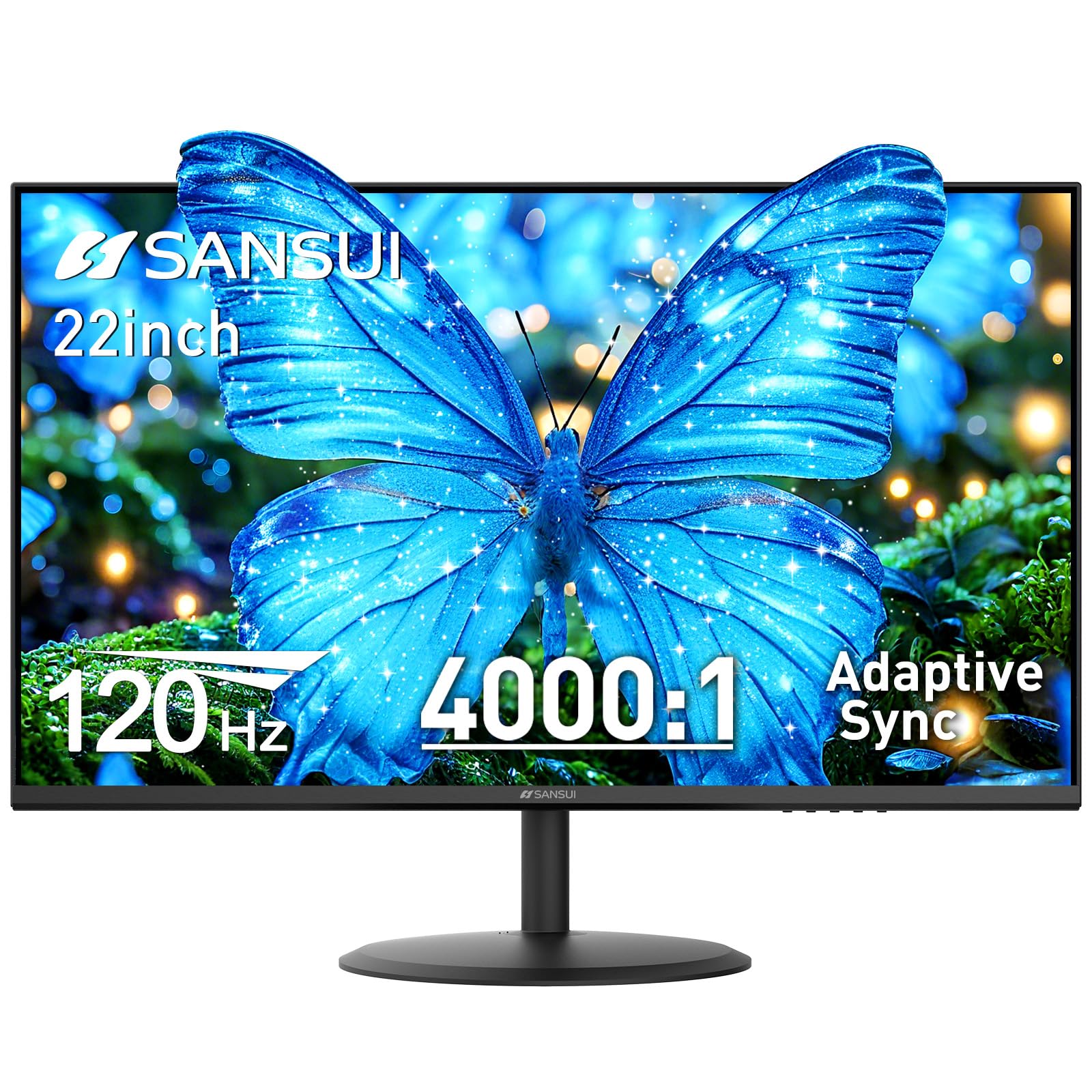 SANSUI 27 Inch Curved 240Hz Gaming Monitor FHD 1080P, 1500R Curve Computer Monitor, 130% sRGB, 4000:1 Contrast, HDR, FreeSync, MPRT 1Ms, Low Blue Light, HDMI DP Ports, Metal Stand, DP Cable Incl.