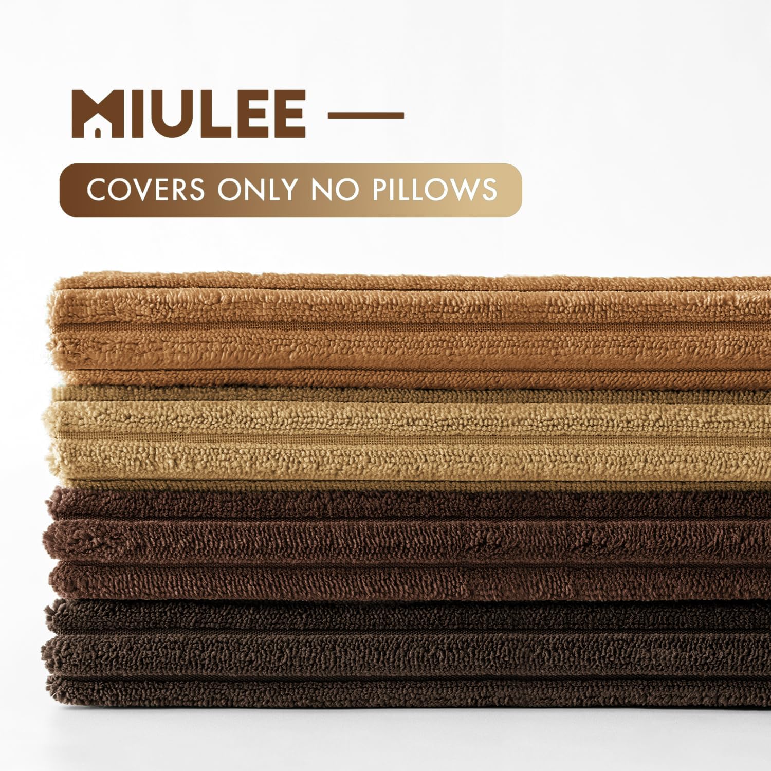 MIULEE Boho Farmhouse Sage Green Throw Pillow Covers 18x18 Inch Set of 4 Mordern Nordic Cushion Covers Soft Corduroy Spring Home Decor for Couch Bed Sofa Living Room Forest Green