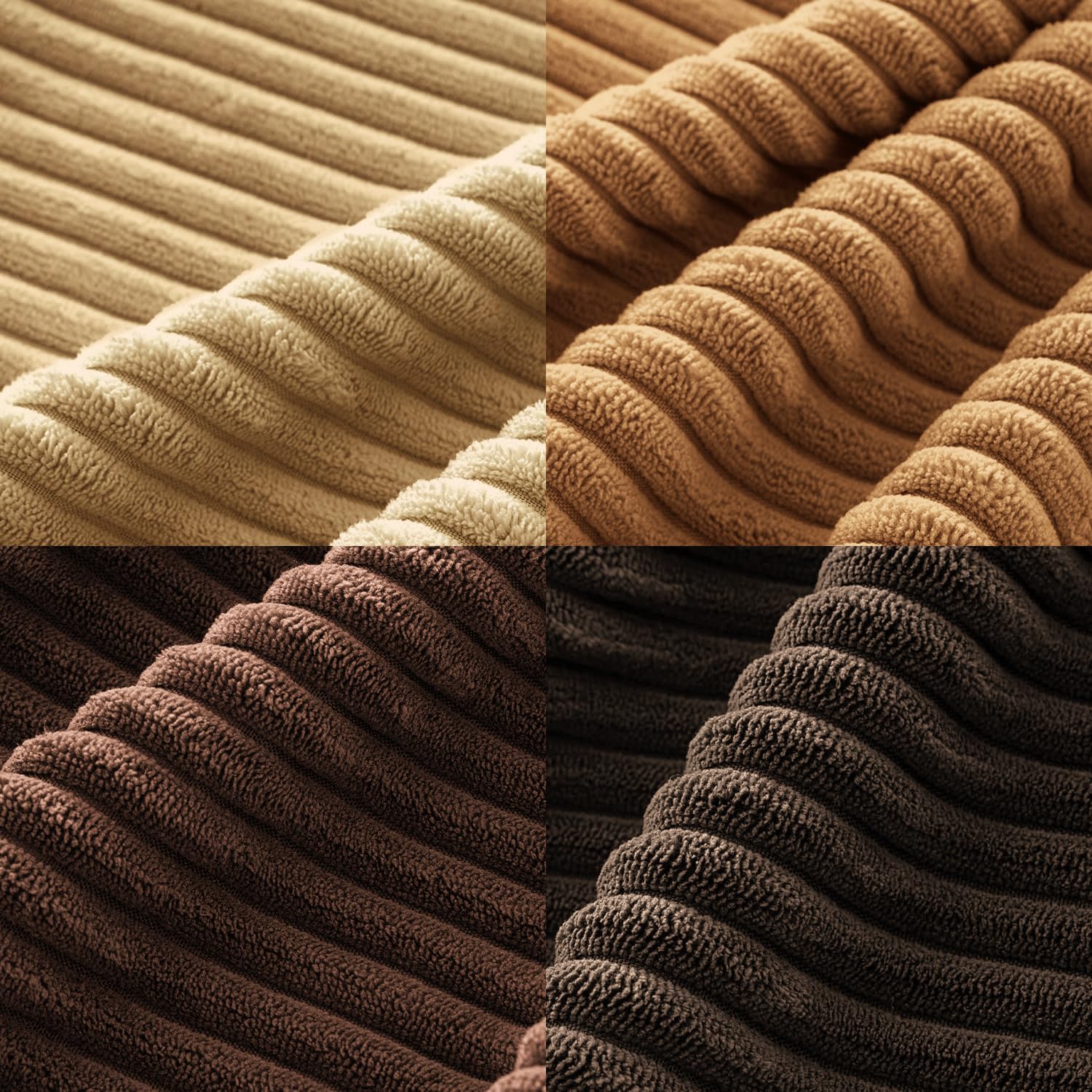 MIULEE Boho Farmhouse Sage Green Throw Pillow Covers 18x18 Inch Set of 4 Mordern Nordic Cushion Covers Soft Corduroy Spring Home Decor for Couch Bed Sofa Living Room Forest Green